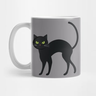 Black Cat Halloween Mug